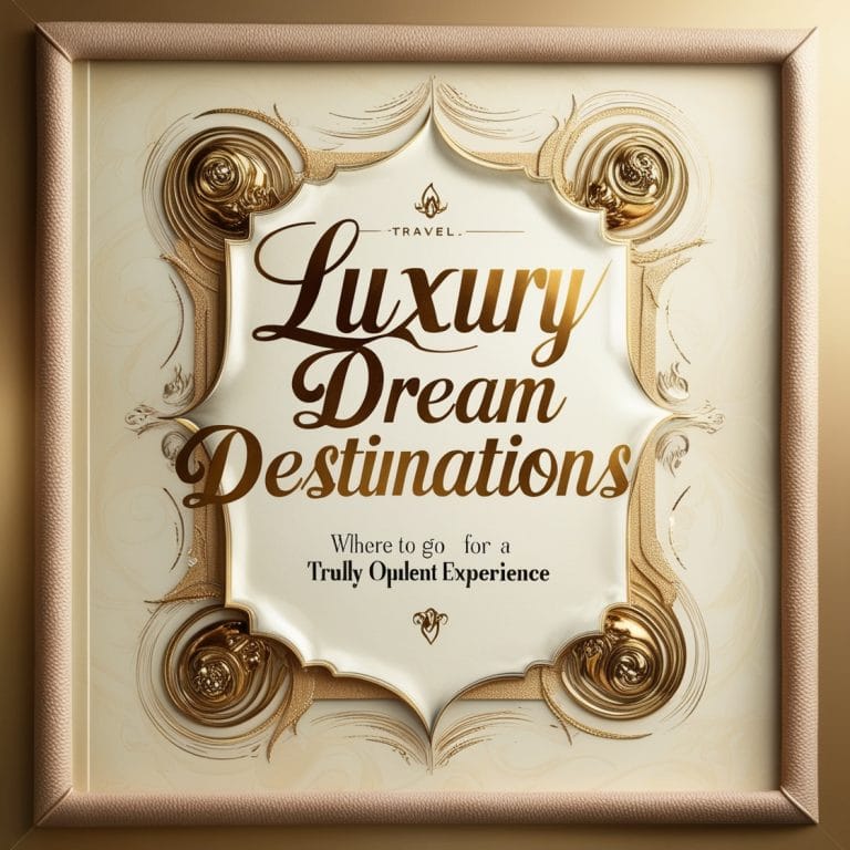 Luxury Dream Destinations: Where to Go for a Truly Opulent Experience
